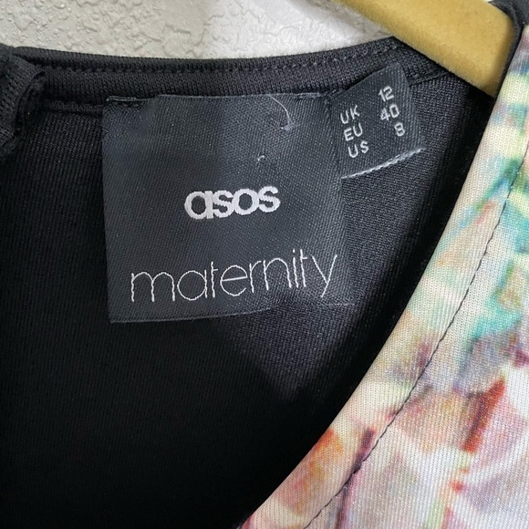 ASOS Maternity Fit Flare Floral Dress 8 - Picture 4 of 5